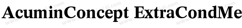 AcuminConcept ExtraCondMediumItalic字体转换